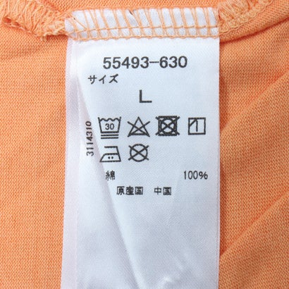 反応顔料染プリントクルーT （ライトオレンジ）｜詳細画像