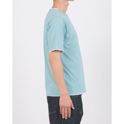 WレイヤークルーTシャツ （サックス）｜詳細画像