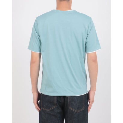 WレイヤークルーTシャツ （サックス）｜詳細画像