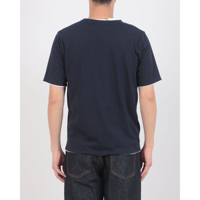 WレイヤークルーTシャツ （ネイビー）｜詳細画像