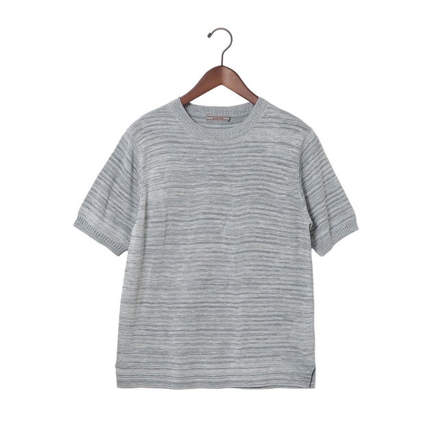ランダムボーダーTシャツ （ブルーマルチ）