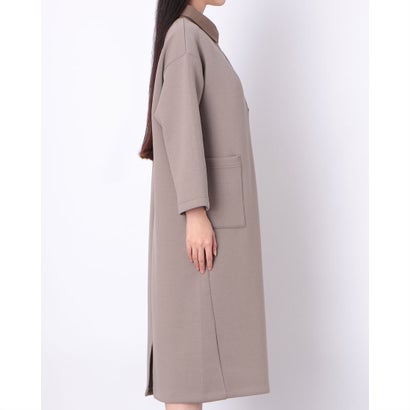綾目ダンボールニット・衿付きワンピース （トープ）｜詳細画像