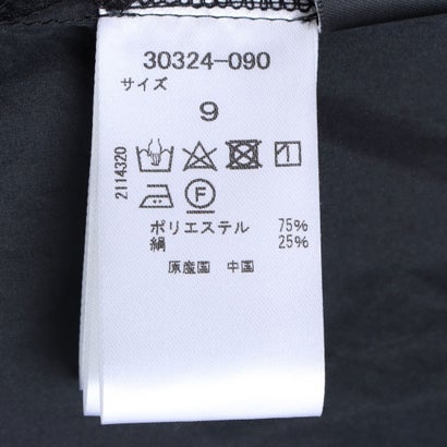 シルク混タフタ・バックリボンブラウス （ブラック）｜詳細画像