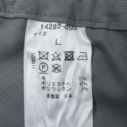 細番手ウールストレッチ・ワイドパンツ （ブラック）｜詳細画像