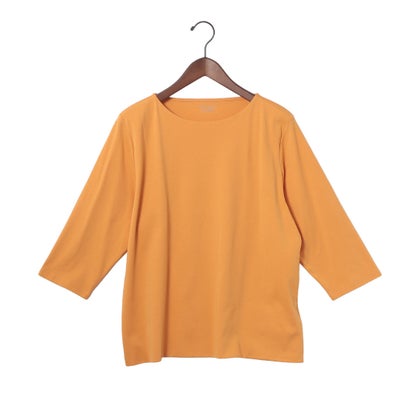 ドゥクラッセ DoCLASSE ボートネック／7分袖・ドゥクラッセTシャツ(58cm丈) （ライトオレンジ） （ライトオレンジ）｜詳細画像