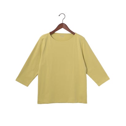 ドゥクラッセ DoCLASSE ボートネック／7分袖・ドゥクラッセTシャツ(58cm丈) （シトロングリーン） （シトロングリーン）｜詳細画像