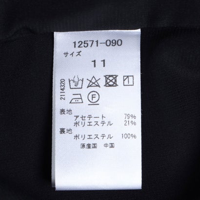 アセテートマットサテン・カシュワンピース （ブラック）｜詳細画像