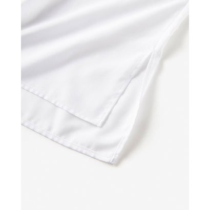 ドゥクラッセ DoCLASSE とろみストライプ・バンドカラーシャツ （ホワイト）｜詳細画像