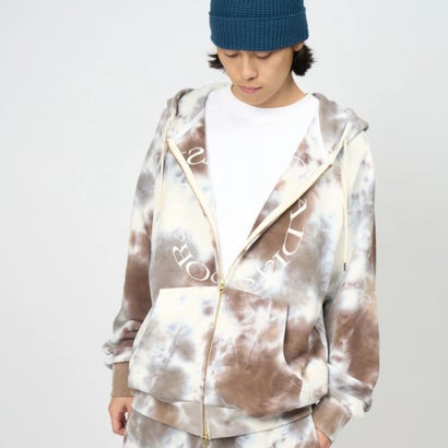 ダイド フルジップ フーデッド スウェットシャツ（Dyed Full Zip Hooded Sweatshirt） （Light Camo）｜詳細画像