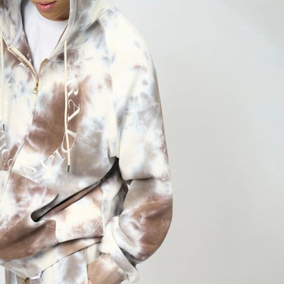 ダイド フルジップ フーデッド スウェットシャツ（Dyed Full Zip Hooded Sweatshirt） （Light Camo）｜詳細画像
