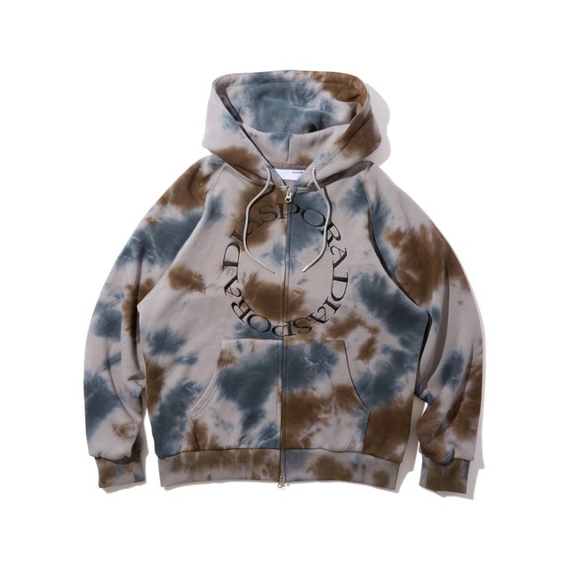 ダイド フルジップ フーデッド スウェットシャツ（Dyed Full Zip Hooded Sweatshirt） （Dark Camo）