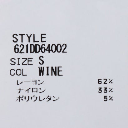 スリーブボタンポイント VネックTOPS （WINE）｜詳細画像