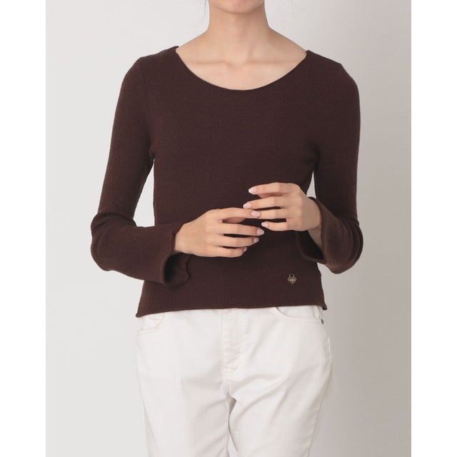 クルーネックニット （DARK BROWN）