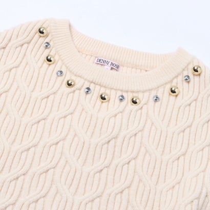 スタッズポイントニットワンピース （IVORY）｜詳細画像