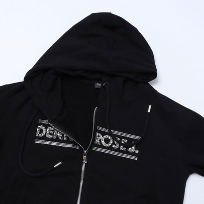 ビーズ×ラインストーン ロゴパーカー （BLACK）｜詳細画像