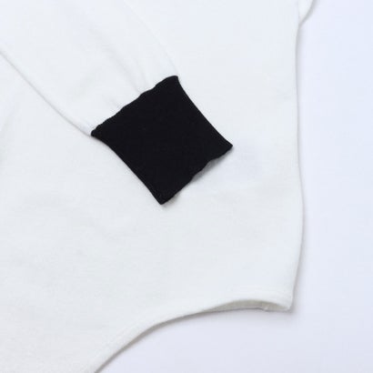 エポーレットポイントバイカラー配色ボディスーツ （WHITE×BLACK）｜詳細画像