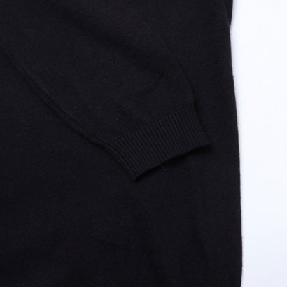 フリンジボールチェーンポイントオフショルニットワンピース （BLACK）｜詳細画像