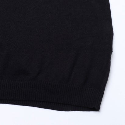フリンジボールチェーンポイントオフショルニットワンピース （BLACK）｜詳細画像