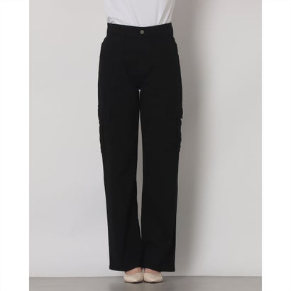 綿ストレッチカーゴパンツ （BLACK）｜詳細画像
