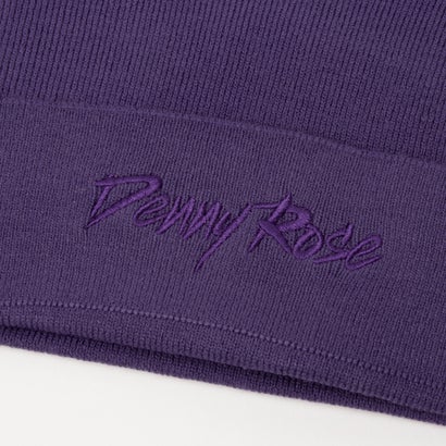 DENNY ROSE刺繍ポイントビーニー （PURPLE）｜詳細画像