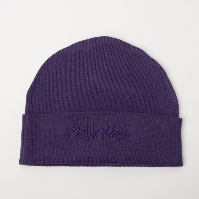 刺繍ポイントビーニー （PURPLE）