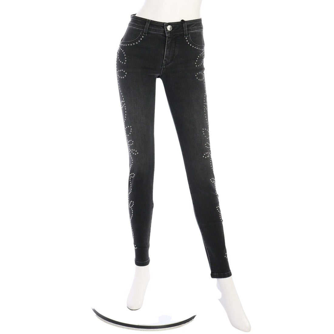 DENNY ROSE/デニーローズ DENNY ROSE JEANS スタッズデザインブラック 