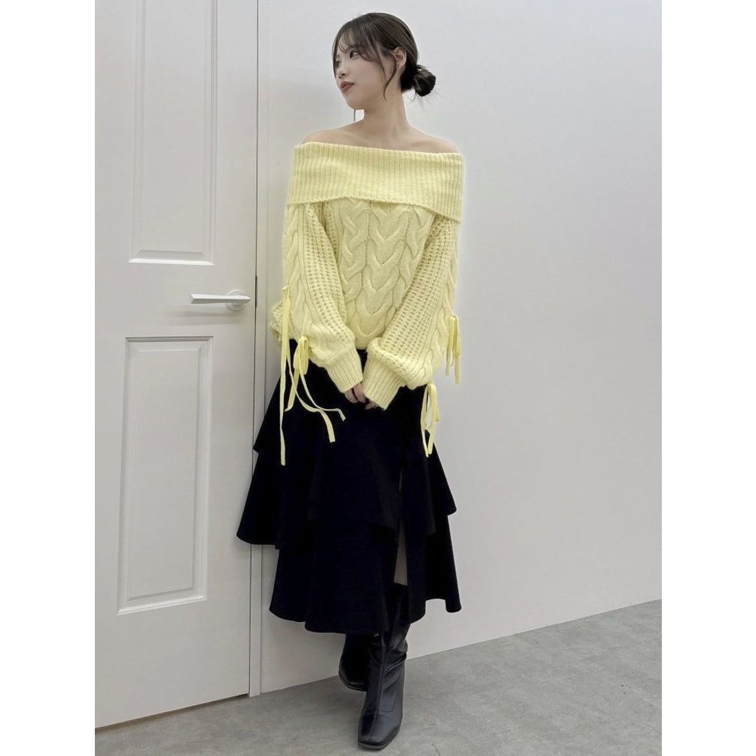 ダズリン dazzlin バックレースアップアシメマーメイドスカート