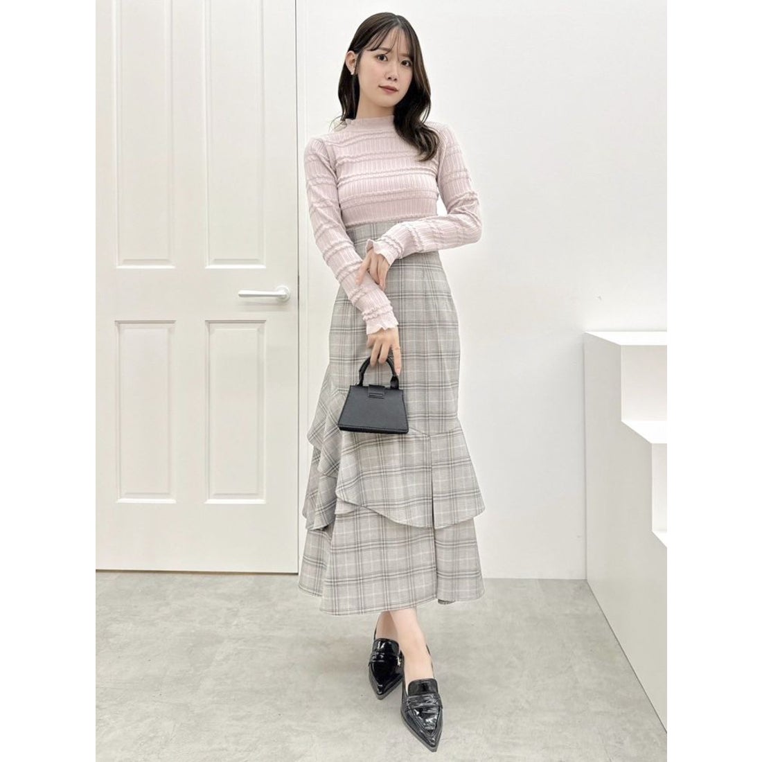 ダズリン dazzlin バックレースアップアシメマーメイドスカート