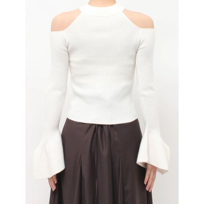 アメスリフレアスリーブタイトトップス （ブラック）｜詳細画像