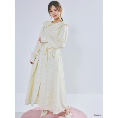 ダズリン dazzlin 【ちいかわ/dazzlin specialcollection】フラワーパターンワンピース （ブルー）｜詳細画像