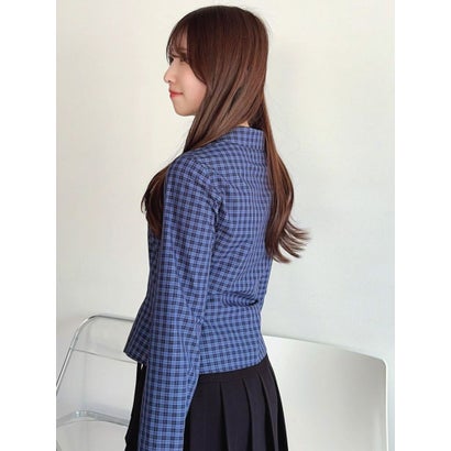 フロントジップナポレオンシャツ （ミックス）｜詳細画像