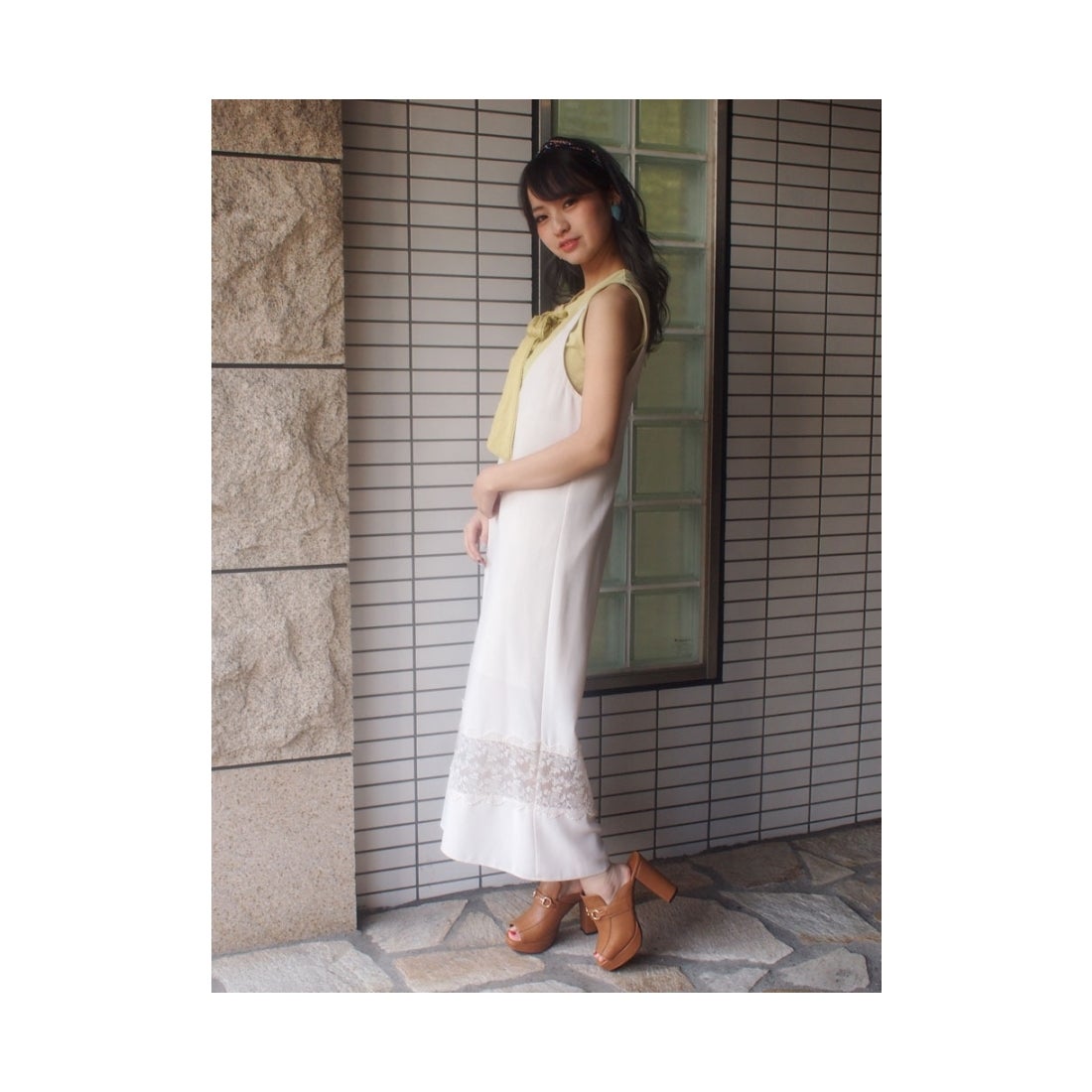 dazzlin レース切替オールインワン ピンク -ファッション通販 FASHION 