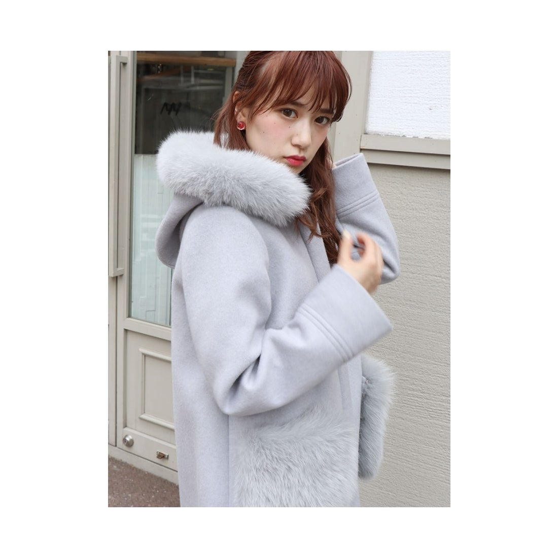 dazzlin FOXファーポケットコート ベージュ -靴＆ファッション通販 