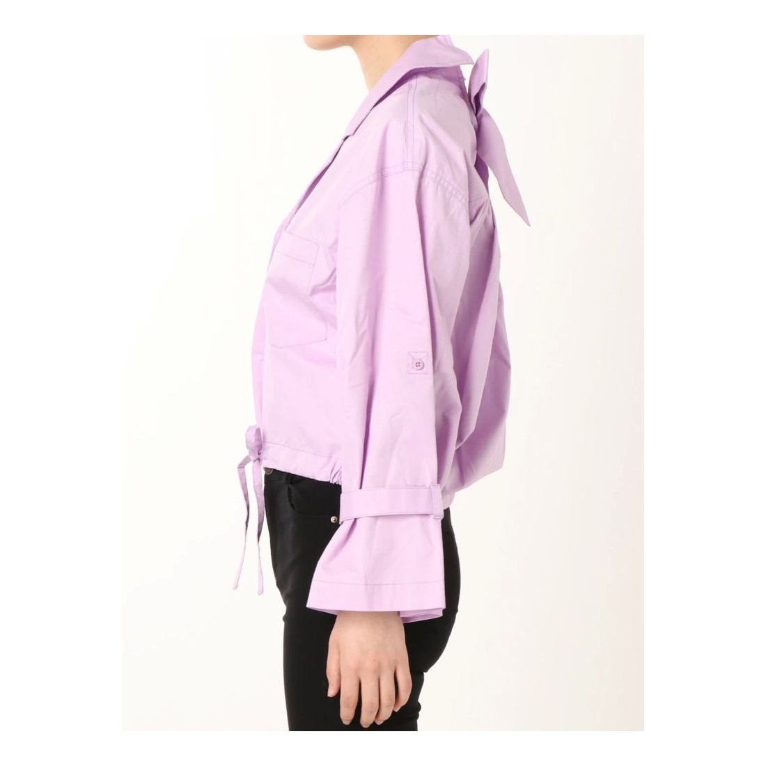 dazzlin バックリボンオープンカラーシャツ（パープル） -靴＆ファッション通販 ロコンド〜自宅で試着、気軽に返品