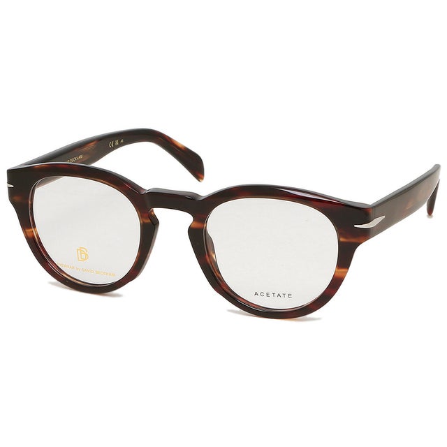 
                    メガネフレーム 眼鏡フレーム インターナショナルフィット ブラウン メンズ DAVID BECKHAM 7114 EX4 （レンズ：CLEARフレーム：BROWN HORN）