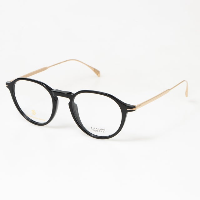 
                    メガネ 眼鏡 アイウェア レディース メンズ （ブラック/ゴールド）