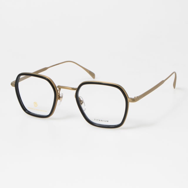 
                    メガネ 眼鏡 アイウェア レディース メンズ （マットゴールド/ブラック）