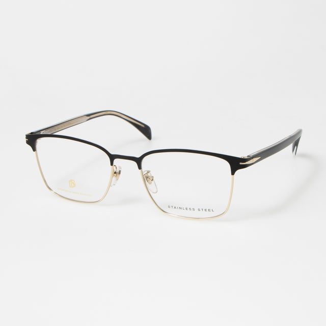 
                    メガネ 眼鏡 アイウェア レディース メンズ （マットブラック/ゴールド）