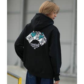 プルオーバー パーカー フーディー メンズ オーバーサイズ 26 （BLK）