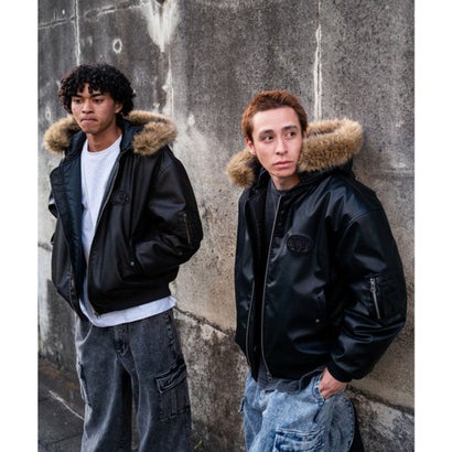 ディーシー DC ジャケット メンズ MA-1 26 FUR HOOD （BLK）｜詳細画像