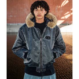 ジャケット メンズ MA-1 26 FUR HOOD （BLK）