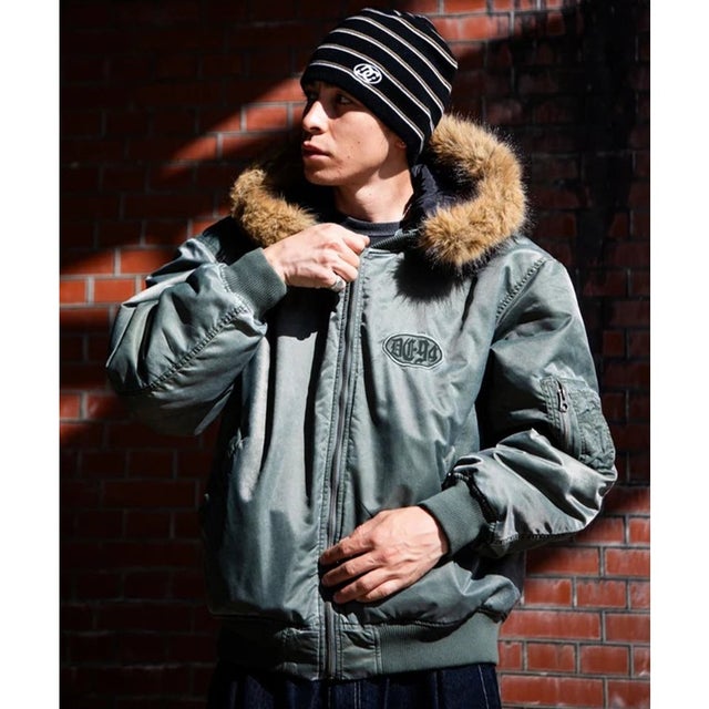 ジャケット メンズ MA-1 26 FUR HOOD （KHA）