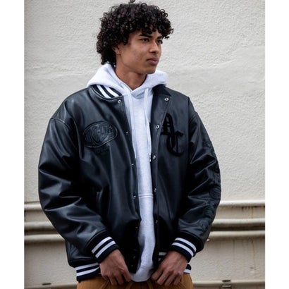 ディーシー DC スタジャン メンズ バックプリント 26 VARSITY JACKET （BLK）｜詳細画像