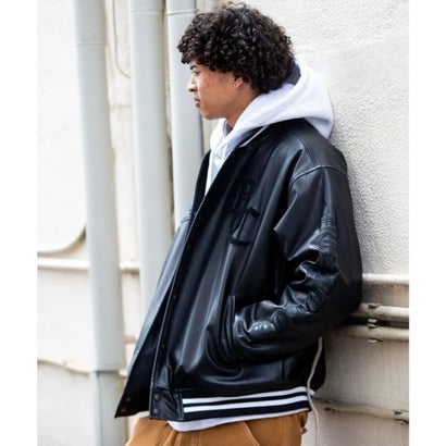 ディーシー DC スタジャン メンズ バックプリント 26 VARSITY JACKET （BLK）｜詳細画像
