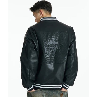 ディーシー DC スタジャン メンズ バックプリント 26 VARSITY JACKET （BLK）｜詳細画像