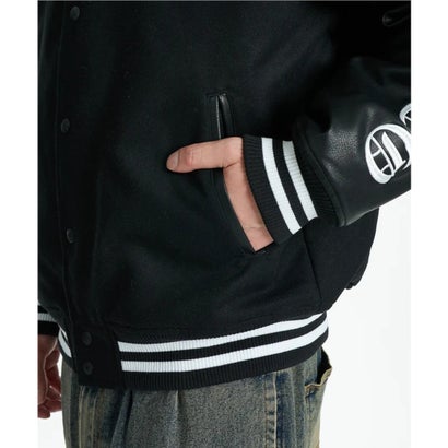ディーシー DC スタジャン メンズ バックプリント 26 VARSITY JACKET （BEG）｜詳細画像