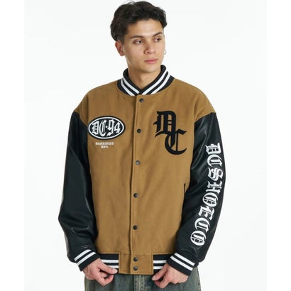 ディーシー DC スタジャン メンズ バックプリント 26 VARSITY JACKET （BEG）｜詳細画像