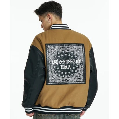 ディーシー DC スタジャン メンズ バックプリント 26 VARSITY JACKET （BEG）｜詳細画像
