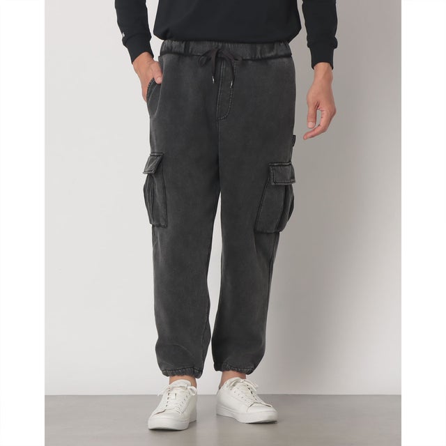 26 HIDDEN FLEECE CARGO PANT （BLACK SULPHUR DYE）