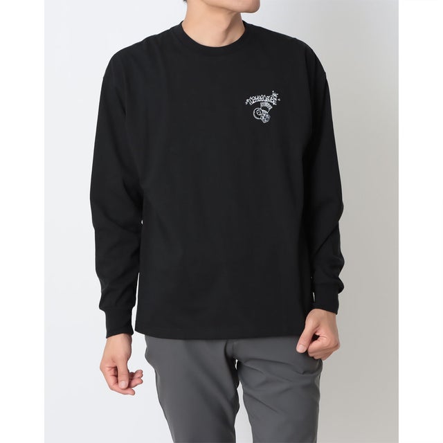 メンズ アウトドアカジュアル 長袖Tシャツ 26 GAME APP LS DLT264050 （BLK）